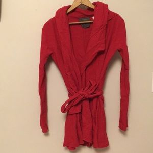 Anthropologie Guinevere XS red wrap cardigan